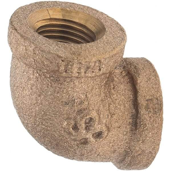 Merit Brass - Class 125, 1/8" Internal Pipe, Brass 90° Street Elbow - FNPT x FNPT - Apex Tool & Supply