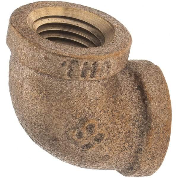 Merit Brass - Class 125, 1/4" Internal Pipe, Brass 90° Street Elbow - FNPT x FNPT - Apex Tool & Supply