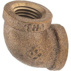 Merit Brass - Class 125, 1/4" Internal Pipe, Brass 90° Street Elbow - FNPT x FNPT - Apex Tool & Supply