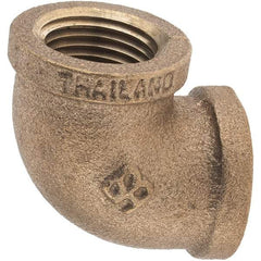 Merit Brass - Class 125, 1/2" Internal Pipe, Brass 90° Street Elbow - FNPT x FNPT - Apex Tool & Supply