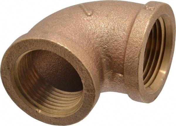 Merit Brass - Class 125, 1" Internal Pipe, Brass 90° Elbow - FNPT x FNPT - Apex Tool & Supply