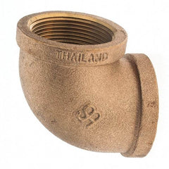 Merit Brass - Class 125, 1-1/2" Internal Pipe, Brass 90° Elbow - FNPT x FNPT - Apex Tool & Supply