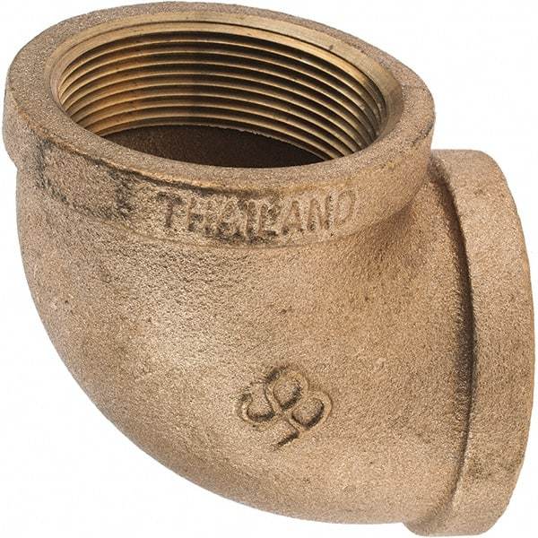 Merit Brass - Class 125, 2" Internal Pipe, Brass 90° Street Elbow - FNPT x FNPT - Apex Tool & Supply