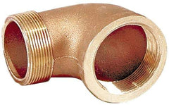 Merit Brass - Class 125, 1-1/4" Internal Pipe, Lead Free Brass 90° Street Elbow - FNPT x MNPT - Apex Tool & Supply
