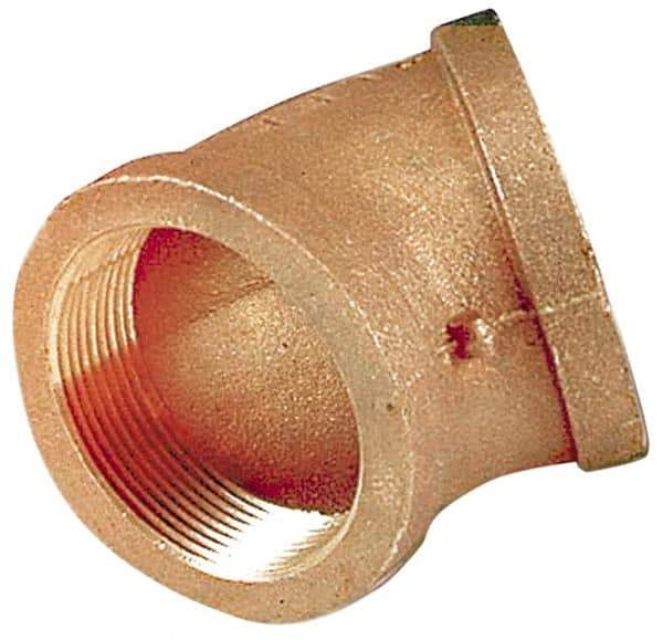 Merit Brass - Class 125, 3/8" Internal Pipe, Lead Free Brass 45° Elbow - FNPT x FNPT - Apex Tool & Supply