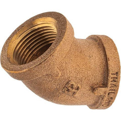Merit Brass - Class 125, 3/4" Internal Pipe, Brass 45° Street Elbow - FNPT x FNPT - Apex Tool & Supply