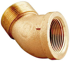 Merit Brass - Class 125, 3/4" Internal Pipe, Lead Free Brass 45° Street Elbow - FNPT x MNPT - Apex Tool & Supply