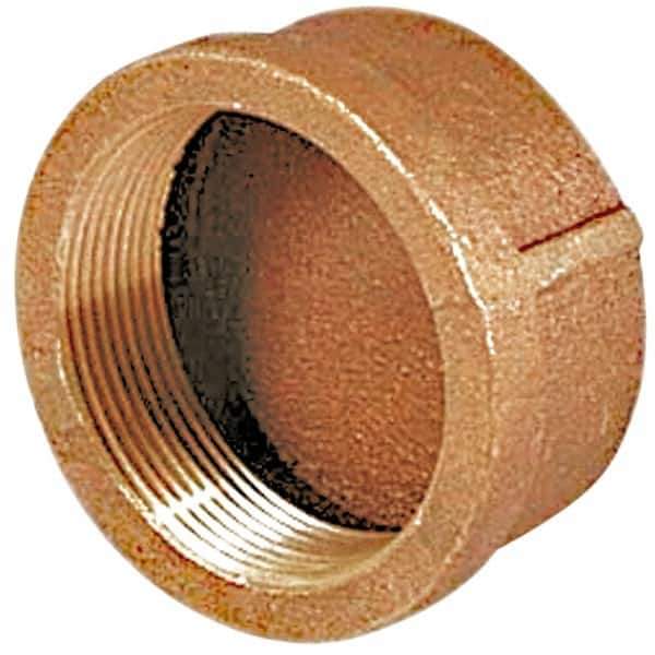 Merit Brass - Class 125, 1-1/4" Internal Pipe, Lead Free Brass End Cap - FNPT - Apex Tool & Supply