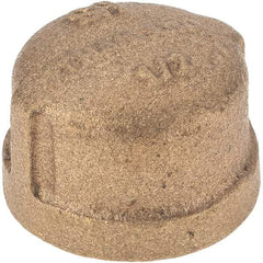 Merit Brass - Class 125, 1/2" Internal Pipe, Brass End Cap - FNPT - Apex Tool & Supply