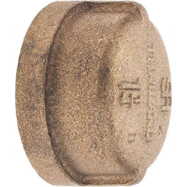 Merit Brass - Class 125, 1-1/4" Internal Pipe, Brass End Cap - FNPT - Apex Tool & Supply