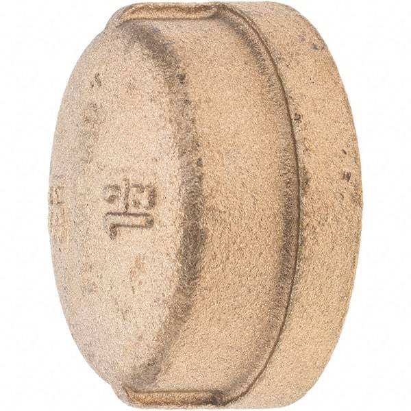 Merit Brass - Class 125, 1-1/2" Internal Pipe, Brass End Cap - FNPT - Apex Tool & Supply