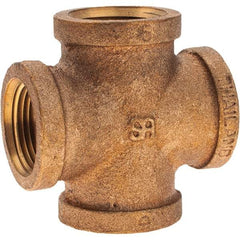 Merit Brass - Class 125, 3/4" Internal Pipe, Brass Cross - All FNPT - Apex Tool & Supply