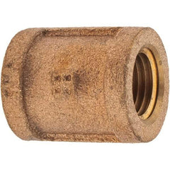 Merit Brass - Class 125, 1/4" Internal Pipe, Brass Coupling - FNPT x FNPT - Apex Tool & Supply