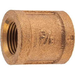 Merit Brass - Class 125, 3/8" Internal Pipe, Brass Coupling - FNPT x FNPT - Apex Tool & Supply