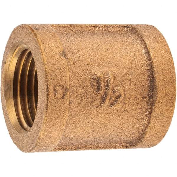Merit Brass - Class 125, 1/2" Internal Pipe, Brass Coupling - FNPT x FNPT - Apex Tool & Supply