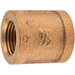 Merit Brass - Class 125, 1/2" Internal Pipe, Brass Coupling - FNPT x FNPT - Apex Tool & Supply