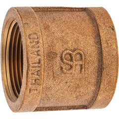 Merit Brass - Class 125, 1-1/4" Internal Pipe, Brass Coupling - FNPT x FNPT - Apex Tool & Supply