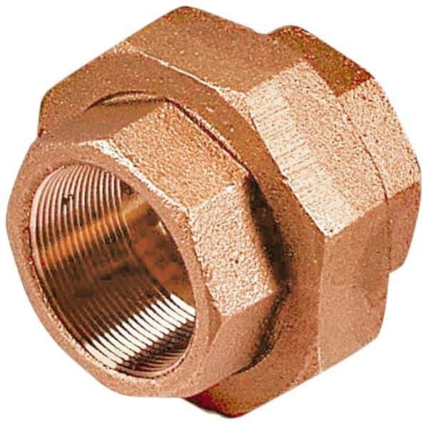Merit Brass - Class 125, 1/4" Internal Pipe, Lead Free Brass Union - FNPT x FNPT - Apex Tool & Supply