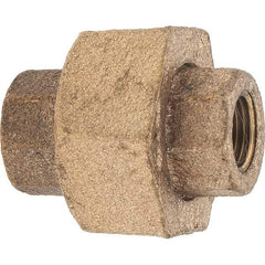 Merit Brass - Class 125, 1/8" Internal Pipe, Brass Union - FNPT x FNPT - Apex Tool & Supply