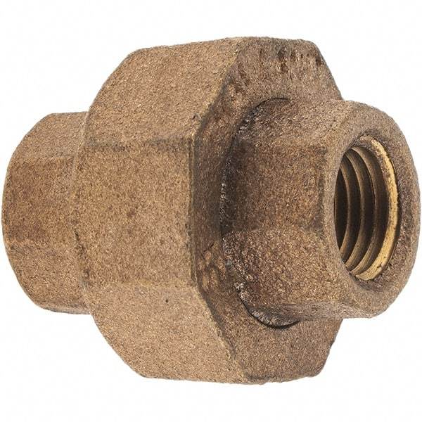 Merit Brass - Class 125, 1/4" Internal Pipe, Brass Union - FNPT x FNPT - Apex Tool & Supply
