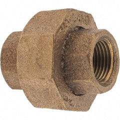 Merit Brass - Class 125, 3/8" Internal Pipe, Brass Union - FNPT x FNPT - Apex Tool & Supply
