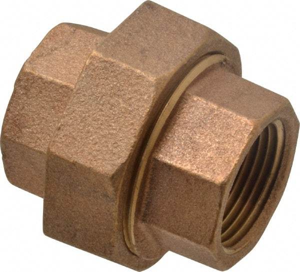 Merit Brass - Class 125, 1" Internal Pipe, Brass Union - FNPT x FNPT - Apex Tool & Supply