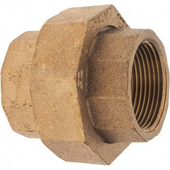 Merit Brass - Class 125, 1-1/4" Internal Pipe, Brass Union - FNPT x FNPT - Apex Tool & Supply