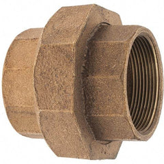 Merit Brass - Class 125, 2" Internal Pipe, Brass Union - FNPT x FNPT - Apex Tool & Supply