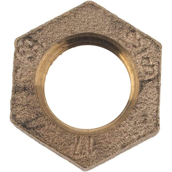 Merit Brass - Class 125, 3/8" Internal Pipe, Brass Locknut - FNPT - Apex Tool & Supply