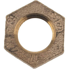 Merit Brass - Class 125, 3/8" Internal Pipe, Brass Locknut - FNPT - Apex Tool & Supply