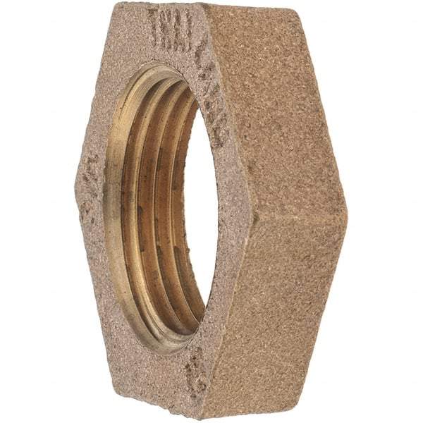 Merit Brass - Class 125, 3/4" Internal Pipe, Brass Locknut - FNPT - Apex Tool & Supply
