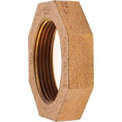 Merit Brass - Class 125, 1-1/2" Internal Pipe, Brass Locknut - FNPT - Apex Tool & Supply