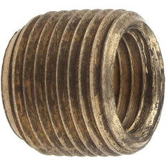 Merit Brass - Class 125, 3/8 x 1/4" Internal Pipe, Brass Face Bushing - MNPT x FNPT - Apex Tool & Supply