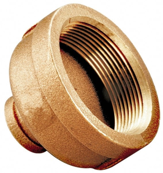 Merit Brass - 1-1/2 x 1-1/4" Lead Free Brass Pipe Reducing Coupling - Apex Tool & Supply