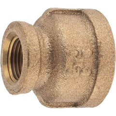 Merit Brass - Class 125, 3/4 x 3/8" Internal Pipe, Brass Reducing Coupling - FNPT x FNPT - Apex Tool & Supply