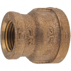 Merit Brass - Class 125, 3/4 x 1/2" Internal Pipe, Brass Reducing Coupling - FNPT x FNPT - Apex Tool & Supply