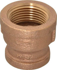 Merit Brass - Class 125, 1 x 3/4" Internal Pipe, Brass Reducing Coupling - FNPT x FNPT - Apex Tool & Supply