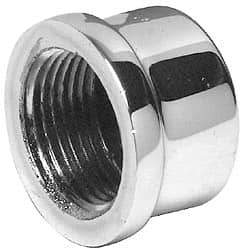 Merit Brass - Class 125, 1/4" Internal Pipe, Red Brass & Chrome End Cap - FNPT - Apex Tool & Supply