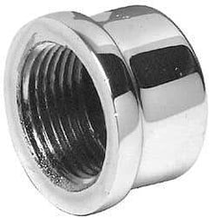 Merit Brass - Class 125, 1/4" Internal Pipe, Red Brass & Chrome End Cap - FNPT - Apex Tool & Supply