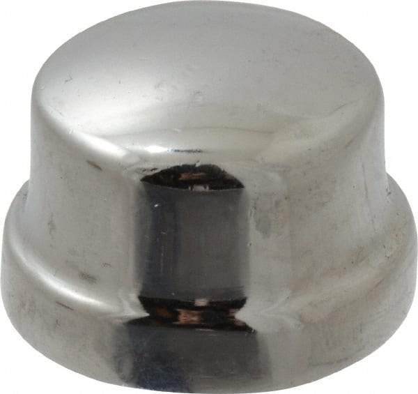 Merit Brass - Class 125, 3/8" Internal Pipe, Red Brass & Chrome End Cap - FNPT - Apex Tool & Supply