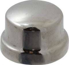 Merit Brass - Class 125, 3/8" Internal Pipe, Red Brass & Chrome End Cap - FNPT - Apex Tool & Supply