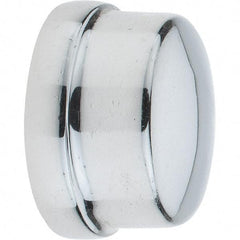 Merit Brass - Class 125, 1" Internal Pipe, Red Brass & Chrome End Cap - FNPT - Apex Tool & Supply