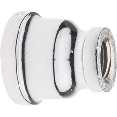 Merit Brass - Class 125, 1/2 x 1/4" Internal Pipe, Red Brass & Chrome Reducing Coupling - FNPT x FNPT - Apex Tool & Supply