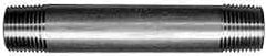Merit Brass - Schedule 80, 1/4" Pipe x 60" Long, Grade 304 Stainless Steel Pipe Nipple - Seamless & Threaded - Apex Tool & Supply