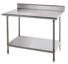 Eagle MHC - 60" Wide x 30" Deep x 35-1/2" High, Stainless Steel Work Table - Rolled Edge, Fixed Legs - Apex Tool & Supply