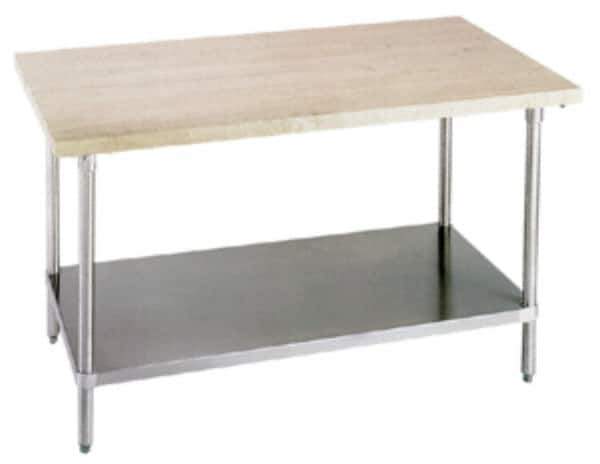 Eagle MHC - 72" Wide x 30" Deep x 35-1/2" High, Wood Work Table - Comfort Edge, Fixed Legs - Apex Tool & Supply