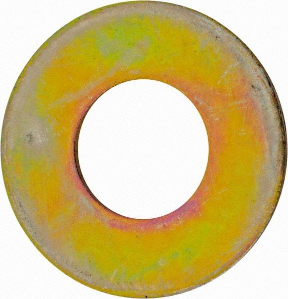 Value Collection - 1-3/8" Screw, Grade 8 Alloy Steel USS Flat Washer - 1.493" ID x 2.78" OD, 0.213" Thick, Zinc Yellow Dichromate Finish - Apex Tool & Supply