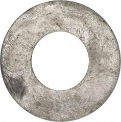 Value Collection - 1-1/2" Screw, Grade 2 Steel USS Flat Washer - 1.615" ID x 3.545" OD, 0.213" Thick, Galvanized Finish - Apex Tool & Supply