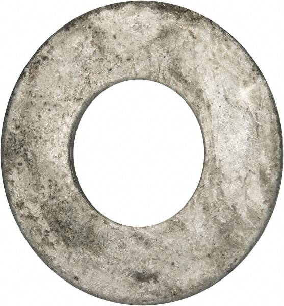 Value Collection - 1-3/4" Screw, Grade 2 Steel USS Flat Washer - 1.865" ID x 4.045" OD, 0.213" Thick, Galvanized Finish - Apex Tool & Supply