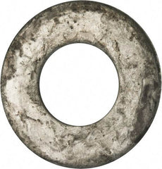 Value Collection - 2" Screw, Grade 2 Steel USS Flat Washer - 2.115" ID x 4.545" OD, 0.213" Thick, Galvanized Finish - Apex Tool & Supply